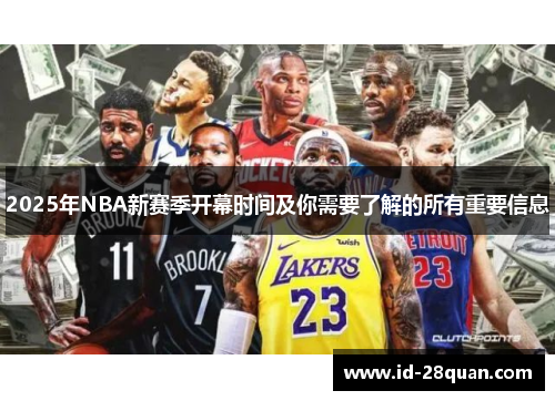 2025年NBA新赛季开幕时间及你需要了解的所有重要信息